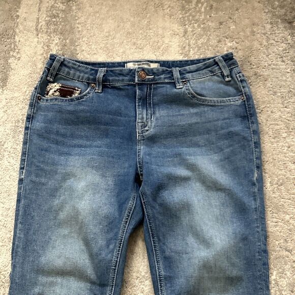 Rock & Roll Jeans Womens 30x30 Mid Rise Riding Western Rodeo Cowgirl Bootcut - Picture 2 of 9